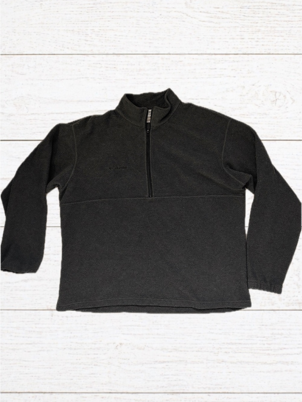 Columbia Men's Charcoal Black Quarter-Zip Fleece